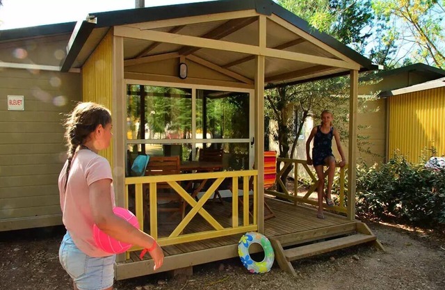 Camping maeva Club Les Rivières * - Chalet Gitotel 3 Rooms 5 People Air Conditioned + TV