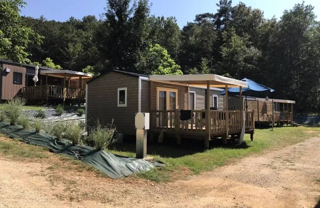 Camping maeva Escapades La Castillonderie * - Comfort Mobile Home 3 Rooms 4 People Air Conditioned + TV