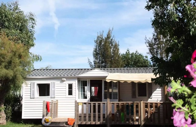 Campsite Tikayan Saint Clair* - Mobile home Texas Eco 4 rooms 6/8 people Air-conditioned