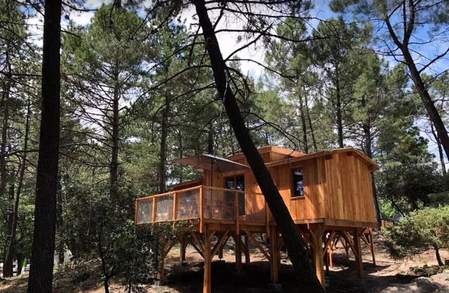 Campsite La Simioune* - Robinson Perched Cabin 2 adults + 2 children Without Sanitary