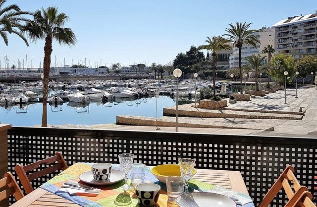Can Barbará. Private terrace overlooking to the harbour.