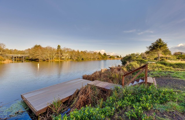 Canal-Front Home in Ocean Shores w/Dock & Views!