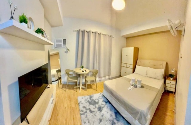 Canary Yellowish Studio Condo Unit in Tranquil Cagayan De Oro City with WiFi, AC