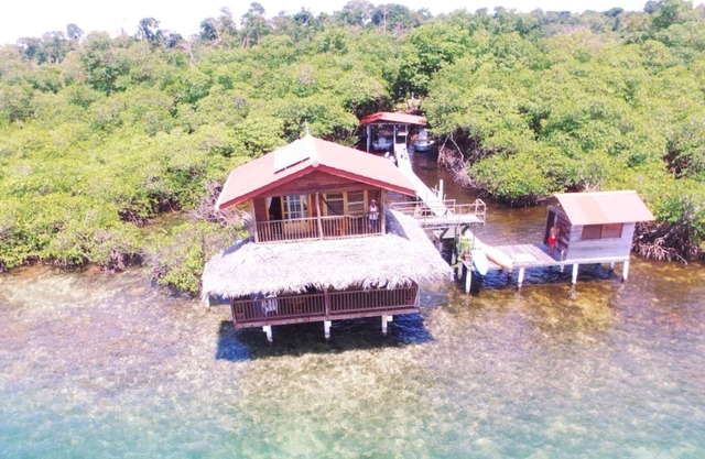 Caribbean Blue, Over Water Casita