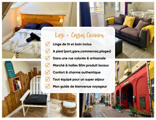 Casa Cocon -Charmant T3-plages, centre ville- 4 personnes