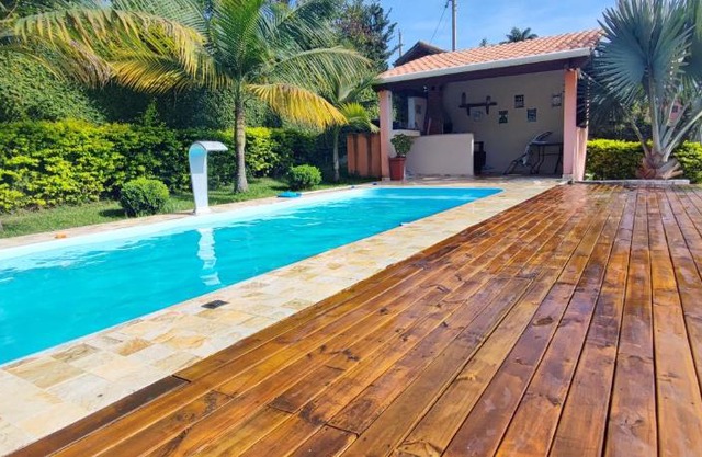 Casa de campo vista para montanha