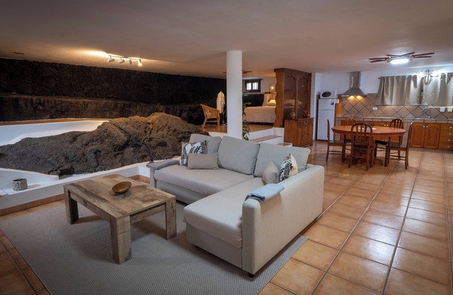 Casa Ico Lanzarote. House on volcanic lava flow in a natural space.