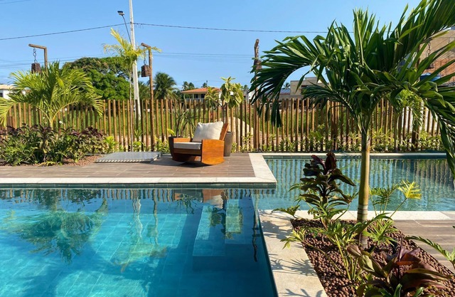 Casa Rota Ecológica dos Milagres,praia do Patacho, Varanda Gourmet, Piscinas