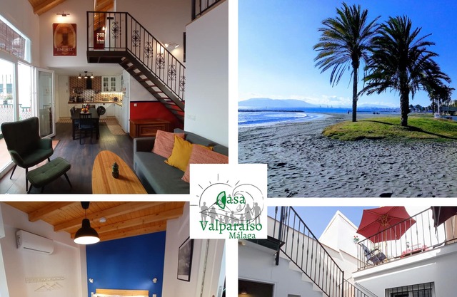 Casa Valparaíso Málaga, 350m to the beach, barrier-free, family-friendly