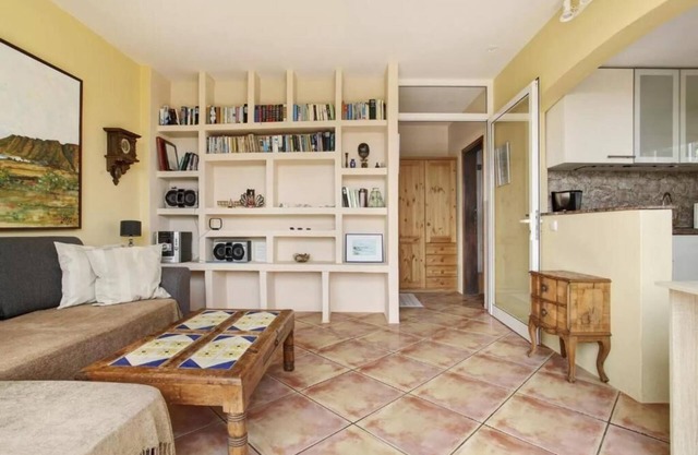 CASA VERDE Apartment 3 Private terrace with sunset seat.