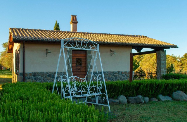 Casina Marco Polo. Elegant depandace, two rooms plus, with private patio