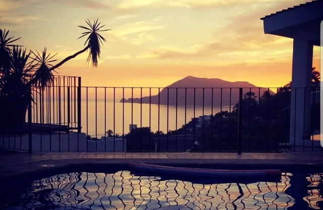 Casita Santiago Ocean View balcony and pool