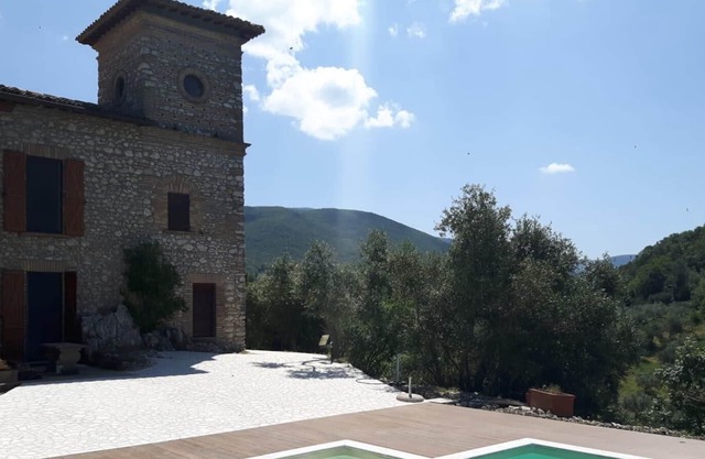 Casperia: Unique medieval stone-house with character & panoramic garden just 45-min drive from Rome