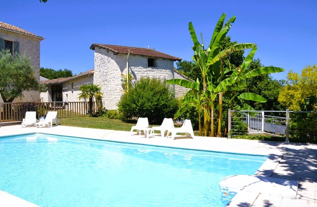 Castelneuve is a private home with a luxurious appearance and pool