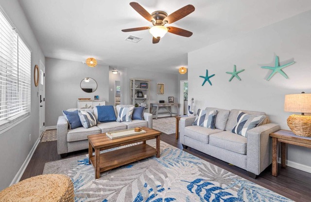 Centrally Located to All the Best Gulf Beaches! Gas Grill, Fenced-in Backyard ~ Salt Life Haven