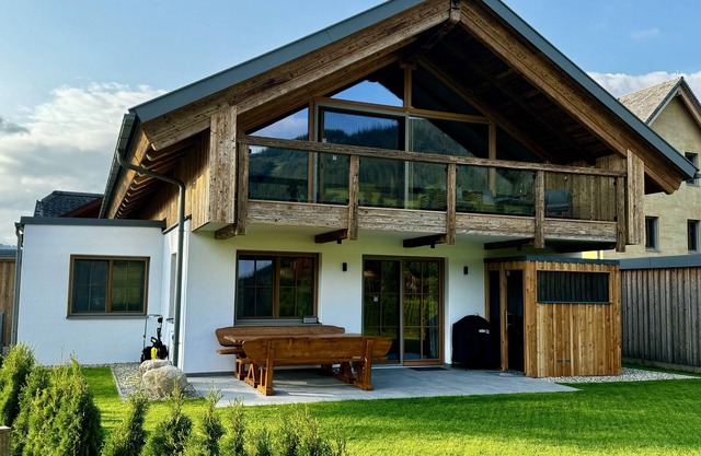 Chalet 'Almblick Mit Sauna' with Mountain View, Shared Pool and Wi-Fi