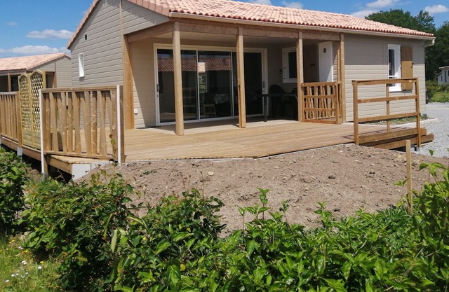 Chalet in a residential park