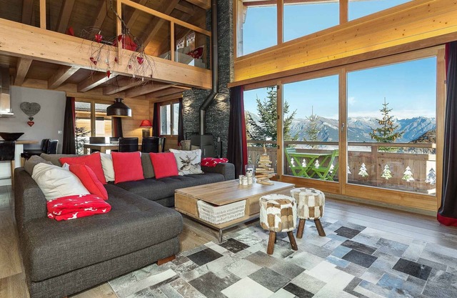 Chalet Mon Ours - Jacuzzi - Sauna - Views - La Tzoumaz, 4 Vallees