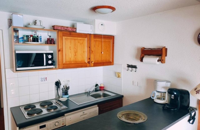 Chalet, view mountain, swimming pool, terrace, parking, tv, ski locker, 55m², La Joue du Loup