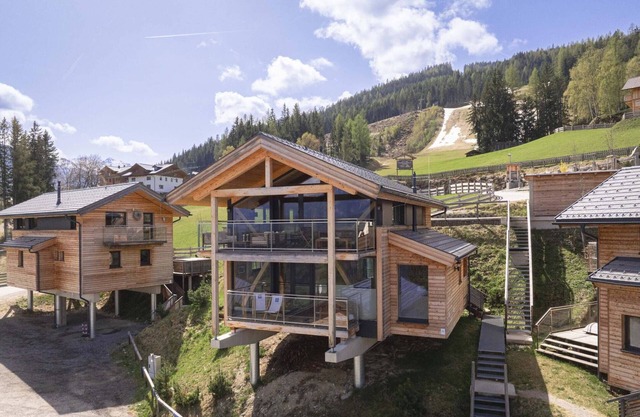 Chalet with panoramic sauna