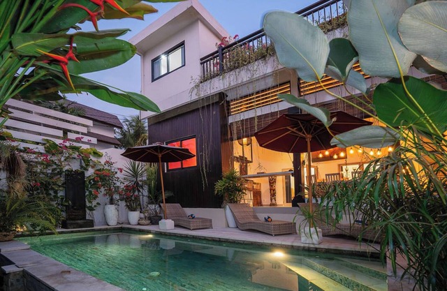 Charming 6 bdr villa in Echobeach ricefield's view