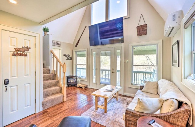Charming Riverfront Cabin with Yard and Porch!