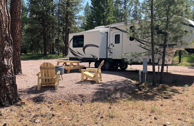 Charming RV with AC and WiFi.