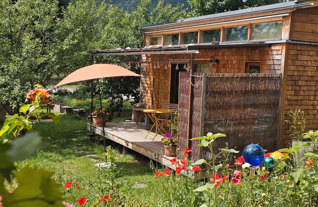 Charming Tiny House “Loft Süd” with Mountain View, Wi-Fi, Terrace and Garden