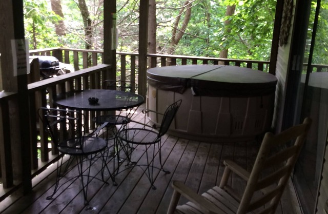 Cherokee Cabin Last Cabin up the Mountain Hot Tub on deck