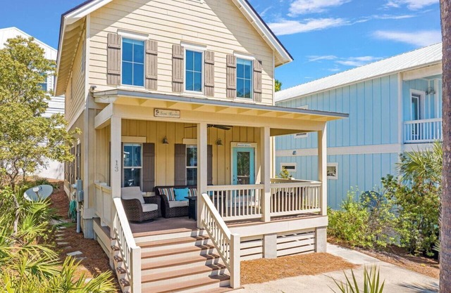 Chic 30A Home | Pool Access | Steps to Beach