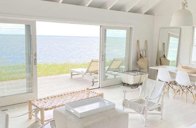 Chic, secluded beachfront house on the North Fork (limited avails this summer!)