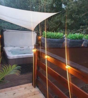 Chillingham lodge with hot tub Felmoor Park