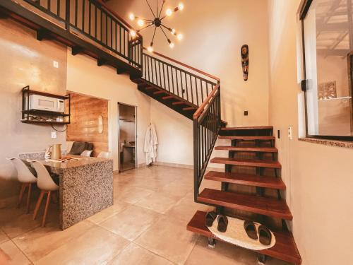Claruá Chalés - LOFT CAJU- Lofts românticos em Cavalcante 5m do centro