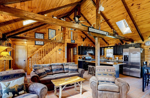 Classic-yet-modern lake home with deck & association beach - dog-friendly
