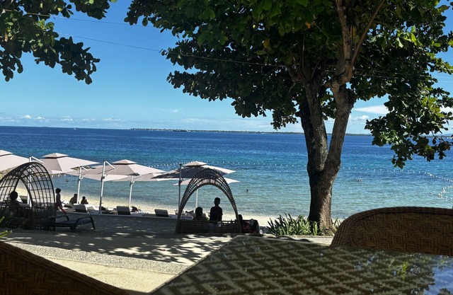 Clean and cozy ocean view 1BR condo, Mactan, WiFi, pool, private beach