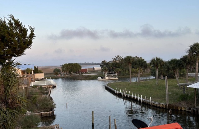 Coastal meets country in this small but spacious canal home.