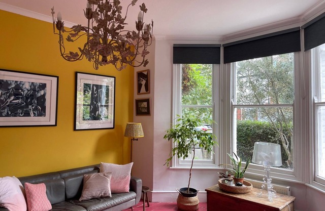 Colourful two bedroom flat with a large garden
