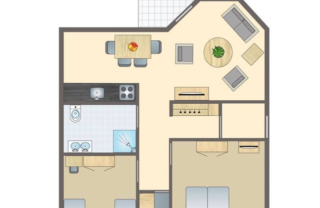 Comfort 4-person apartment in the holiday park Landal Salztal Paradies