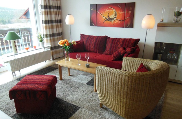 Comfort apartment, mountain view, quiet location in Hohegeiß, up to 4 people, WiFi included