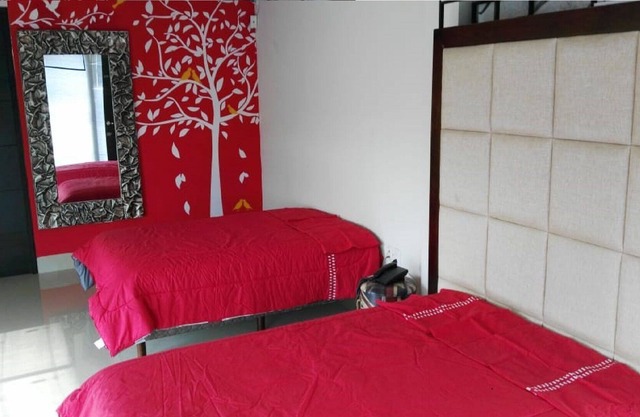 comfortable bedroom in second level at East of Torreon Coahuila .