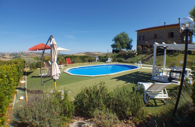 Comfortable villa with private pool near the sea in the Marche countryside