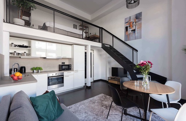 Comfortable loft with balcony