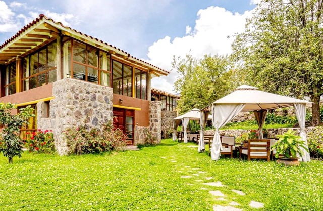 Comfortable modern house with large garden, stunning mountain views.