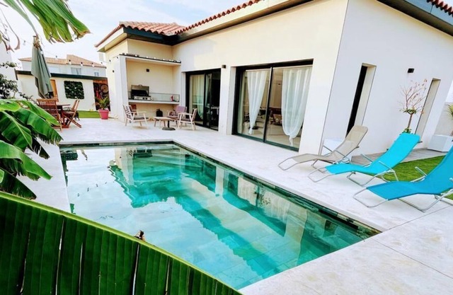 Comfortable villa 10 minutes from the beaches and swimming pool