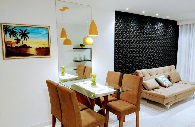 Confortável apartamento com piscina 300mt da praia
