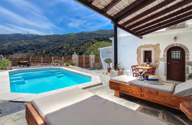 Cosmakis stone built house with pool,south Crete