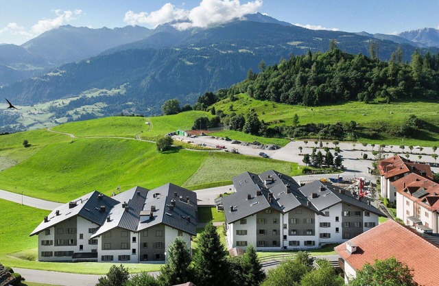 Cosy apartment for 6 guests with WIFI, pool, TV, balcony, panoramic view and parking