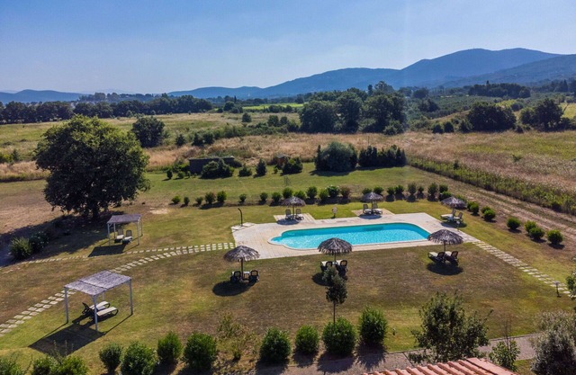 Cosy apartment with WIFI, A/C, pool, TV, terrace, pets allowed, panoramic view and parking