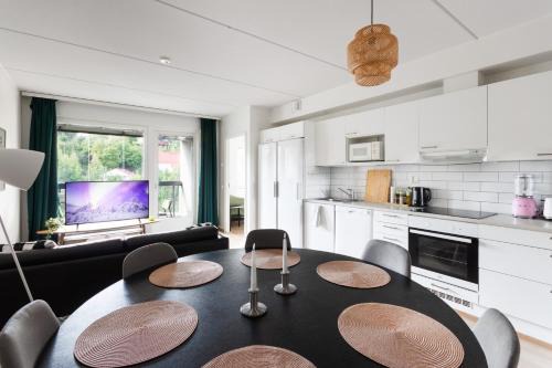 Cosy family apartment with parking, sauna and balcony