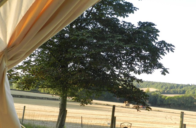 Cosy glamping 4m bell tent in rural Herefordshire